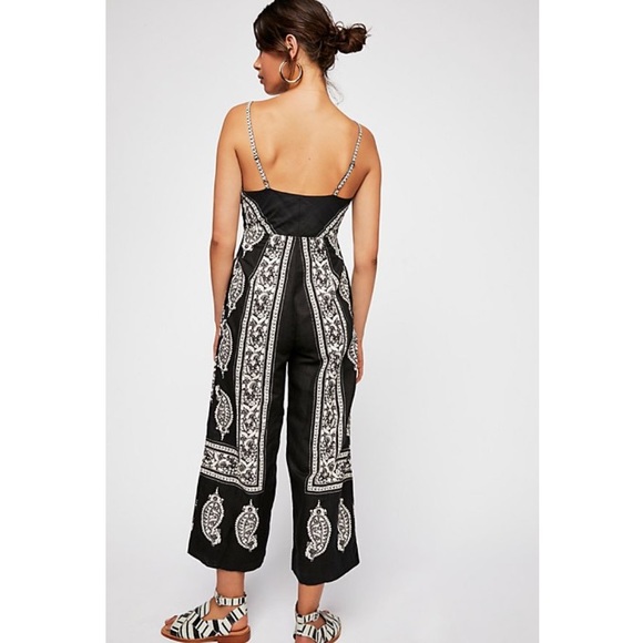 Free People Printed Boho Jumpsuit - Picture 2 of 4